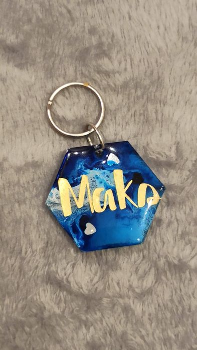 Adresówka Identyfikator zawieszka psa kota żywicy personalizowana imię