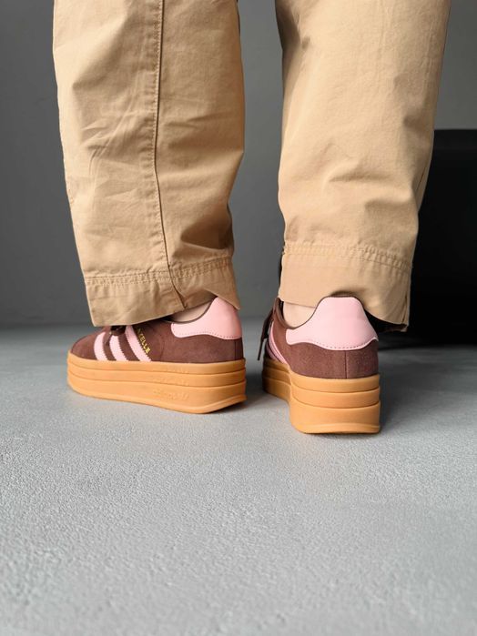 Жіночі Кросівки Adidas Gazelle Bold Brown 36-41 (Оплата при отриманні)