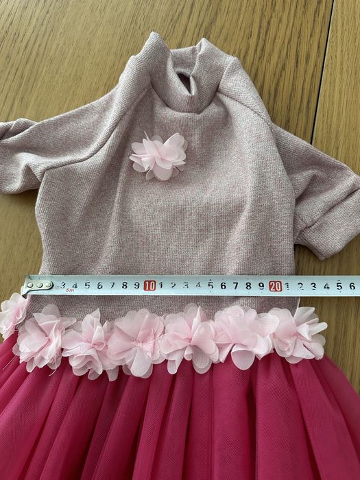 Ubranko sukienka dla pieska rozowa jak nowe