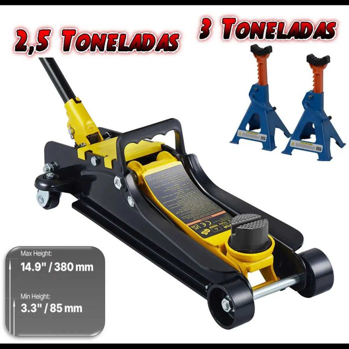 D16-KIT Macaco 2,5T 85mm a 380mm + Preguiças 3T 85mm a 380mm