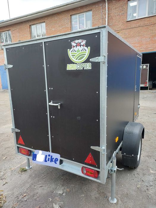 Причіп, причеп, прицеп, фургон для перевезення дронів агродронів