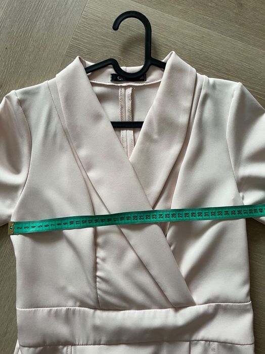 Sukienka elegancka pudrowy róż