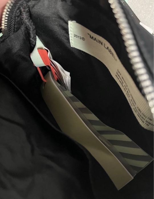 Off-White Camera сумка чорна нейлонова chrome palm heron чоловіча