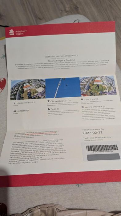 Voucher bungee w tandemie