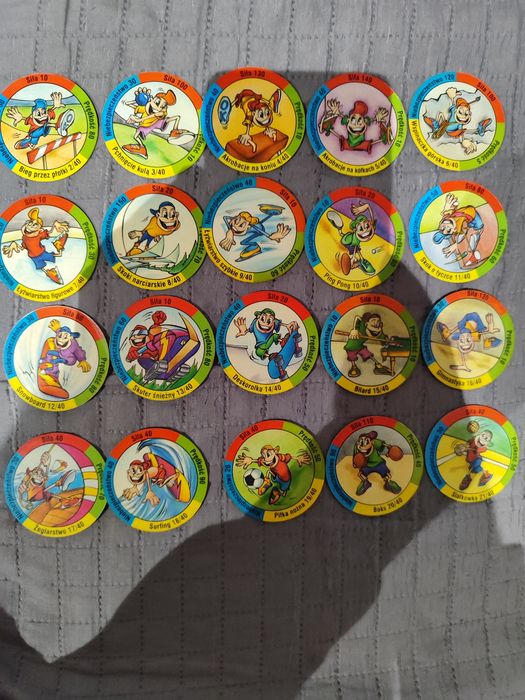 (38/40) Sport snaker snaki starfoods tazo żetony