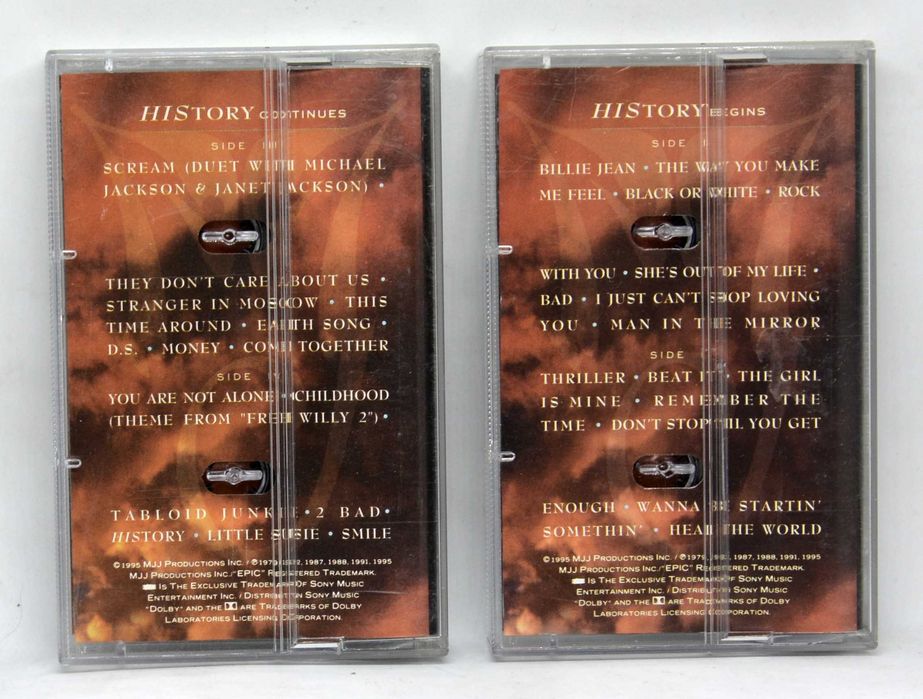 Michael Jackson HIStory Past Present And Future Book I (2xKaseta Box)
