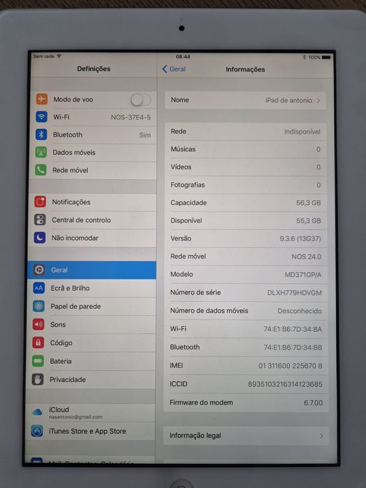 Ipad Numero de mod.A1430