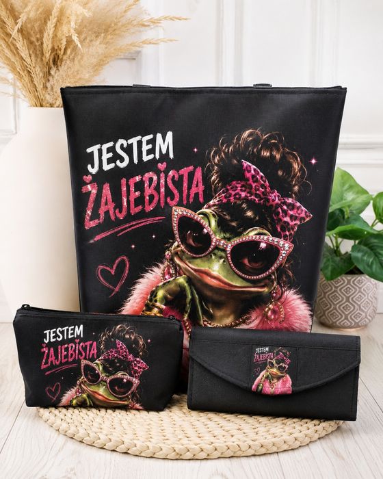 Torba wodoodporna, nadruk cyfrowy, produkt hanmade, śmieszne napisy