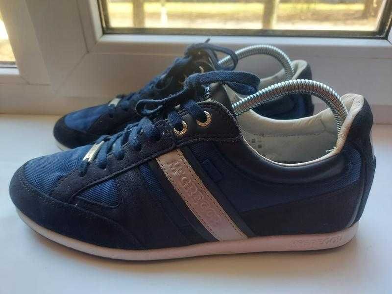 Чоловічі шкіряні кросівки кеди mcgregor на шнурівці