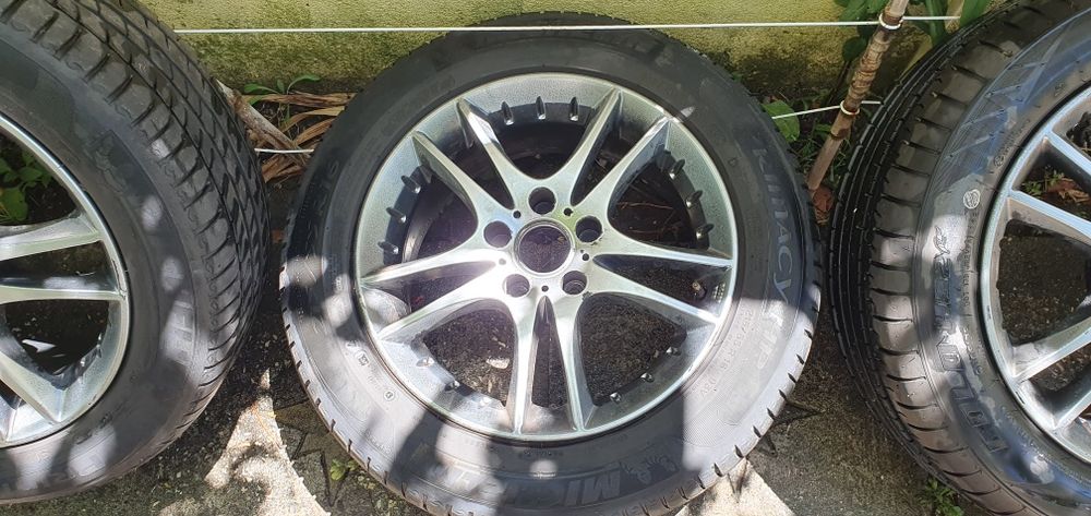 4 jantes 16 aez furacao 5x112 com 2 pneus novos