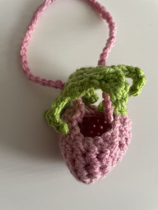 Truskawka zawieszka brelok handmade