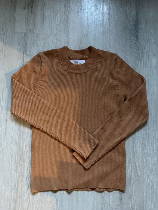 Sweter prążkowany dziewczęcy ZARA rozmiar 152 cm, 11-12 lat