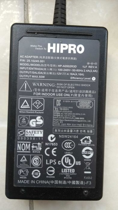 Блок живлення 12 вольт 3.5 ампер для мониторов и др.тех.