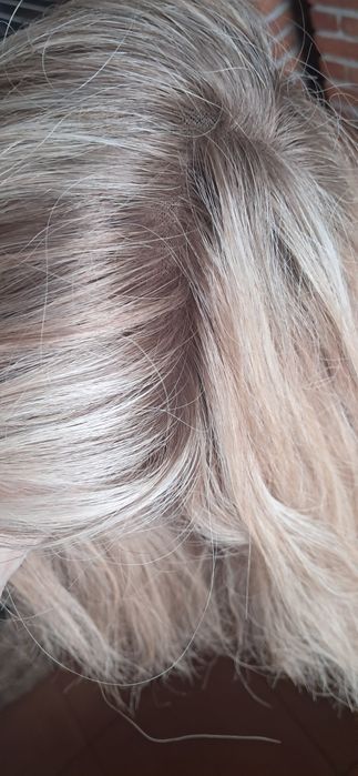 Topper blond włosy naturalne 45cm