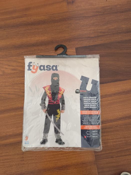 Disfarce máscara dragão ninja