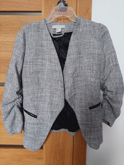 Szara marynarka elegancka h&m 34
