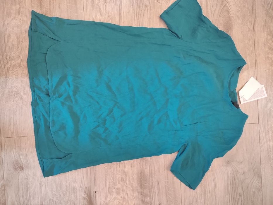 Tunika, Bluzka, koszulka z krótkim rękawem H&M nowa 34, butelkowa zieleń
Zielona