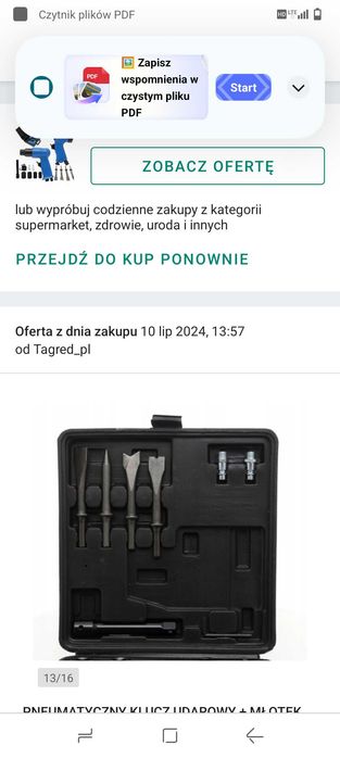 Pneumatyczny Klucz Udarowy+Młotek Niebieski