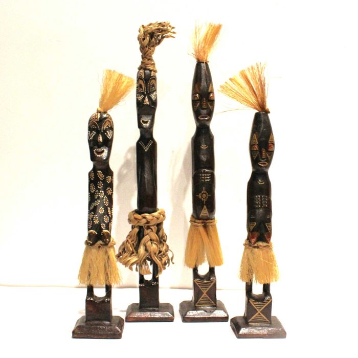 Esculturas Madeira - Família Tribal- 1996