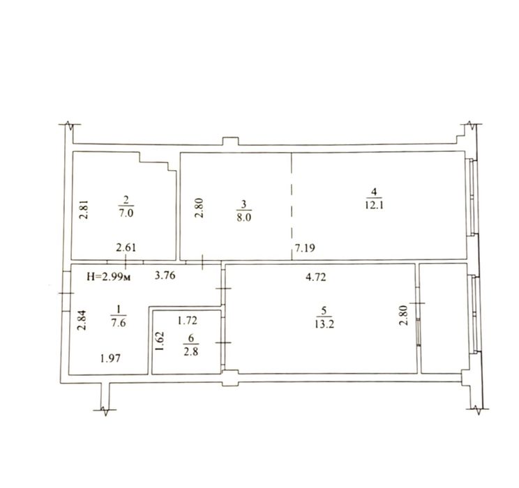1-кімнатна квартира за адресою вул. Чорнобильська (площа 55 м²) - Atlanta.ua - фото 2