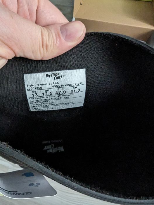 Водонепроникні чоботи Western Chief Premium Tall Rain Boot US13