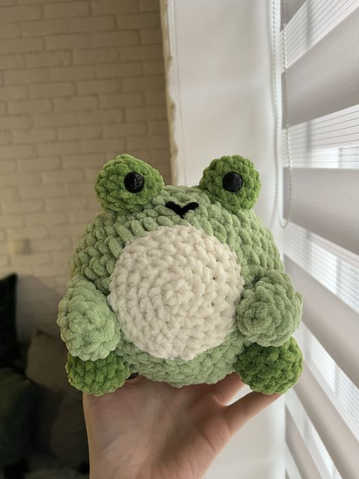 Handmade! Żabka maskotka