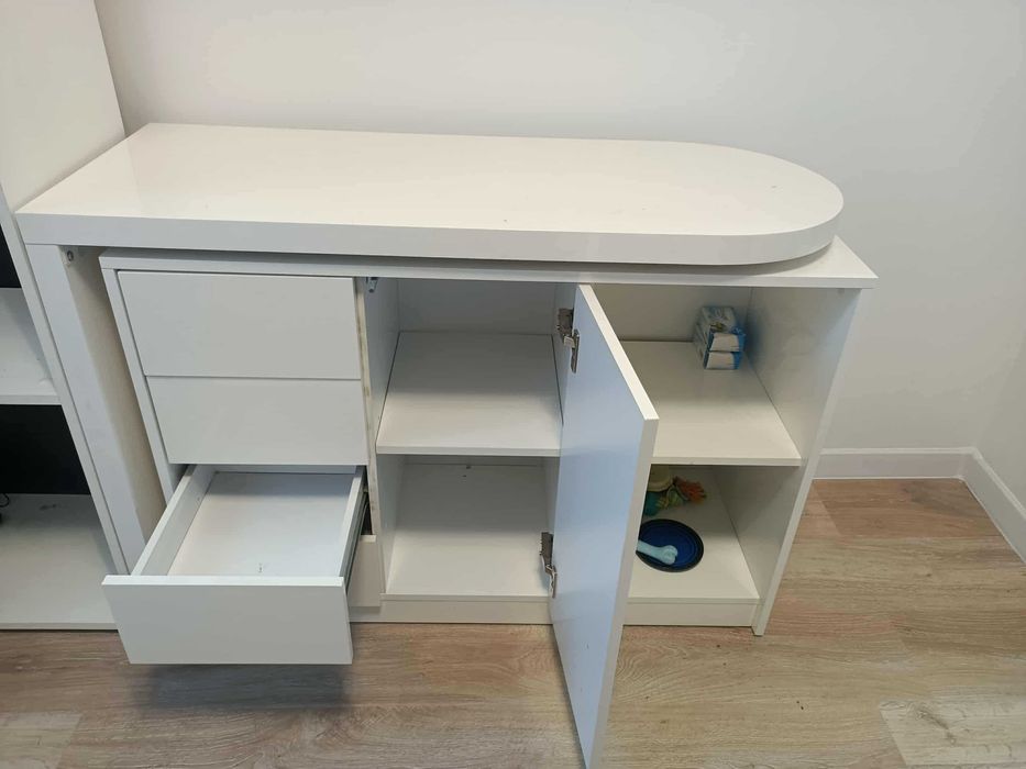 Biurko/komoda rozkładane obrotowe