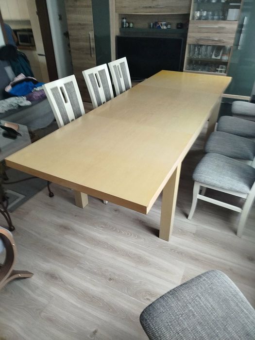 Stół z krzesłami 160-260/90/78