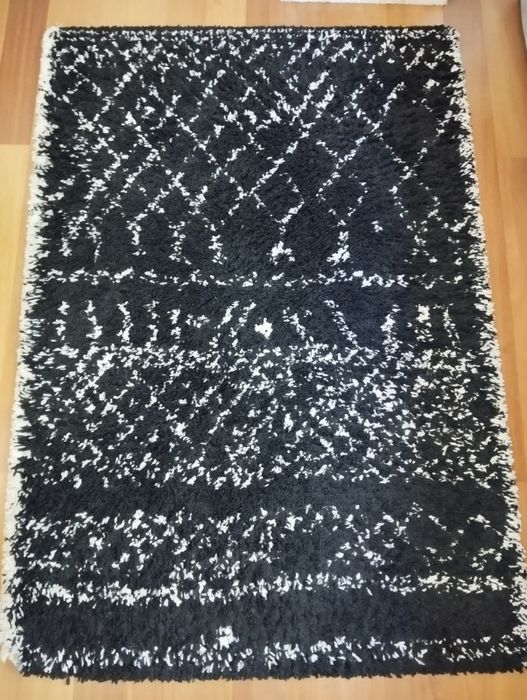 Tapete Estilo Berbere Preto e Branco La Redoute
