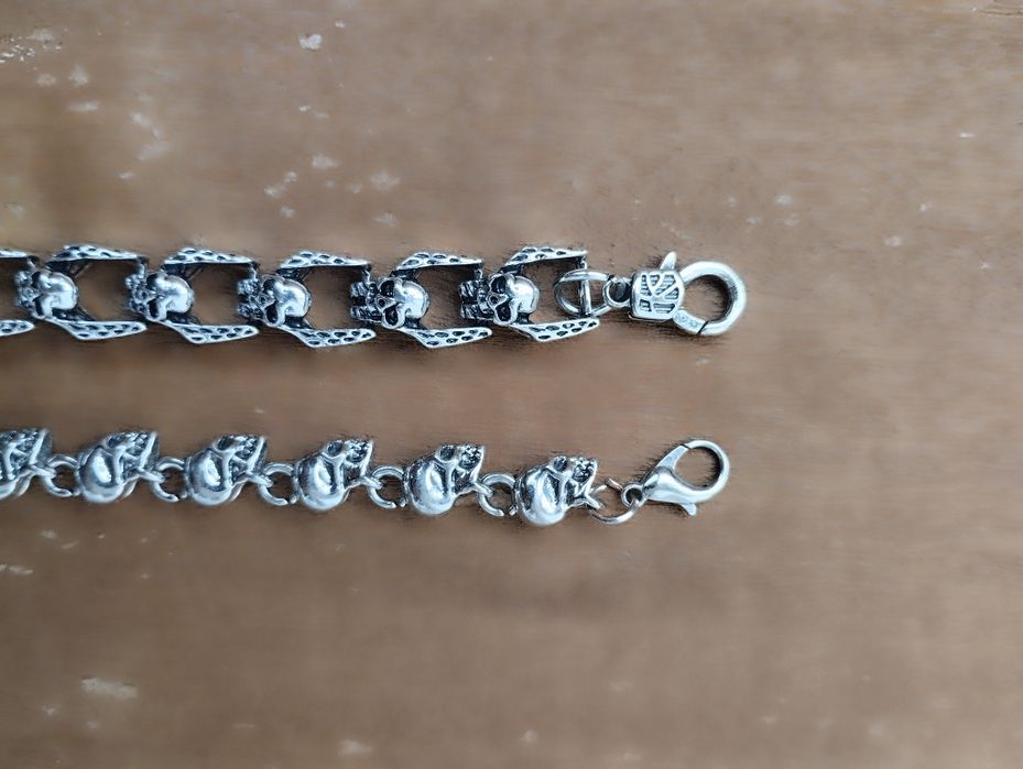 Браслет из черепов байкерские рокерские