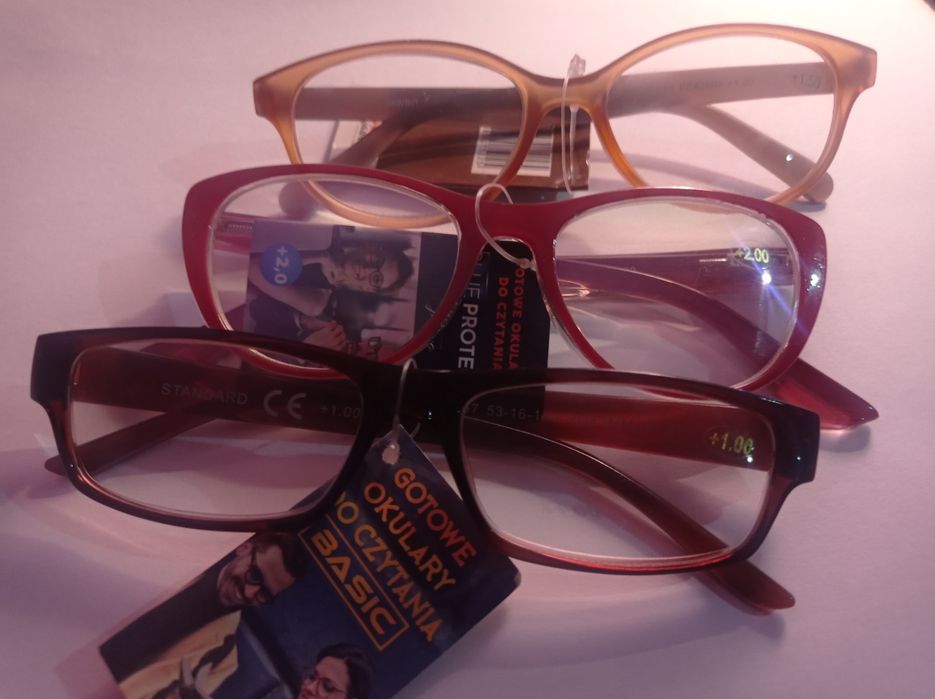 Okulary+1.00.  +1.50.