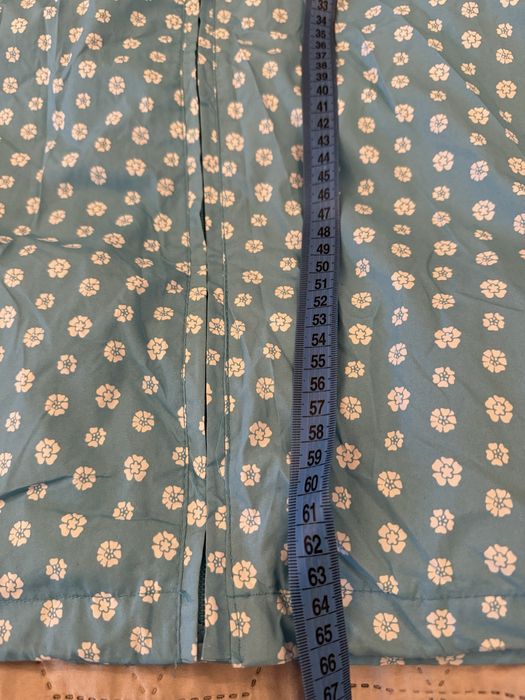 Wiatrówka Denim Co niebieska w białe kwiaty