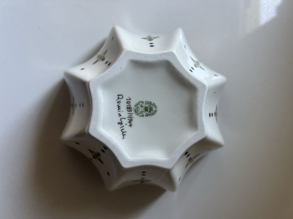 Conjunto Zsolnay Original – Porcelana Húngara | Novo na Caixa