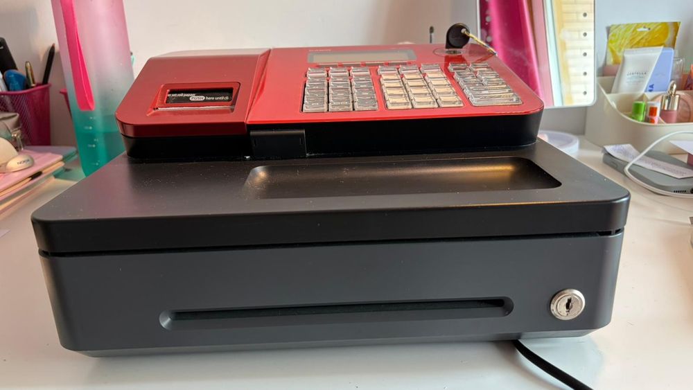 Caixa Registadora Casio SE-S100-S-RD - Vermelho