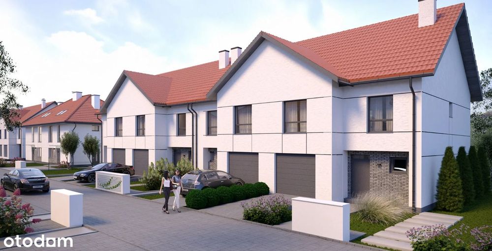 Dom szeregowy pod Wrocławiem 129 m2 | Garaż | Ogród | 5 pokoi |Szewce