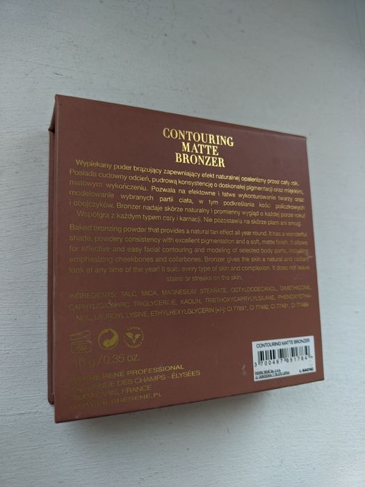 Pierre René contouring matte bronzer wypiekany puder brązujący