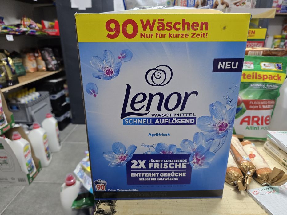 Lenor 90 prań Kolor Uniwersalny lub żele do prania Chemia Z Niemiec
