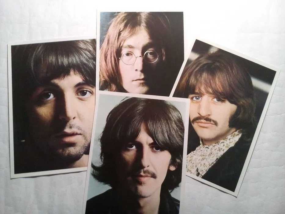 The Beatles 2lp UK, Big Poster +4 Photos Vinyl Nm