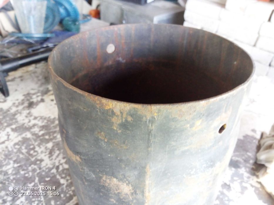 Rura spalinowa 0.25 m fi 180 stalowa czarna 2 mm