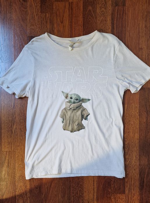 Koszulka damska t-shirt 38 M H&M star wars baby Yoda 100% bawełna
