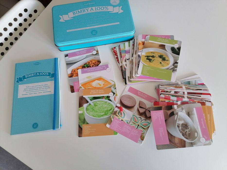 Caixa Metal com receitas Bimby