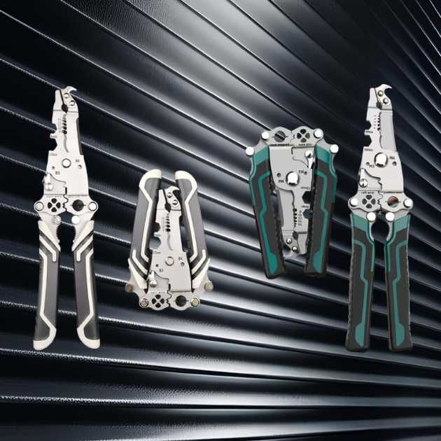 Інструмент електрика + ліхтар складні плоскогубці кримпер стриппер