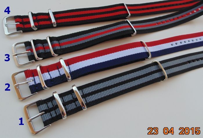 Paski do zegarkow nato zulu G10 nylonowe 18 20 22mm