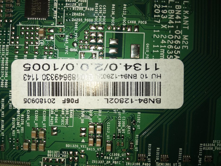 Динамики и кнопка включения ик порт SAMSUNG LED UE 55 NU 7102