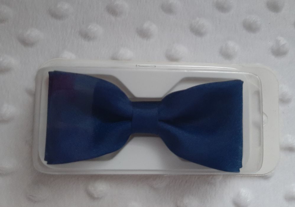 Granatowa muszka dziecięca