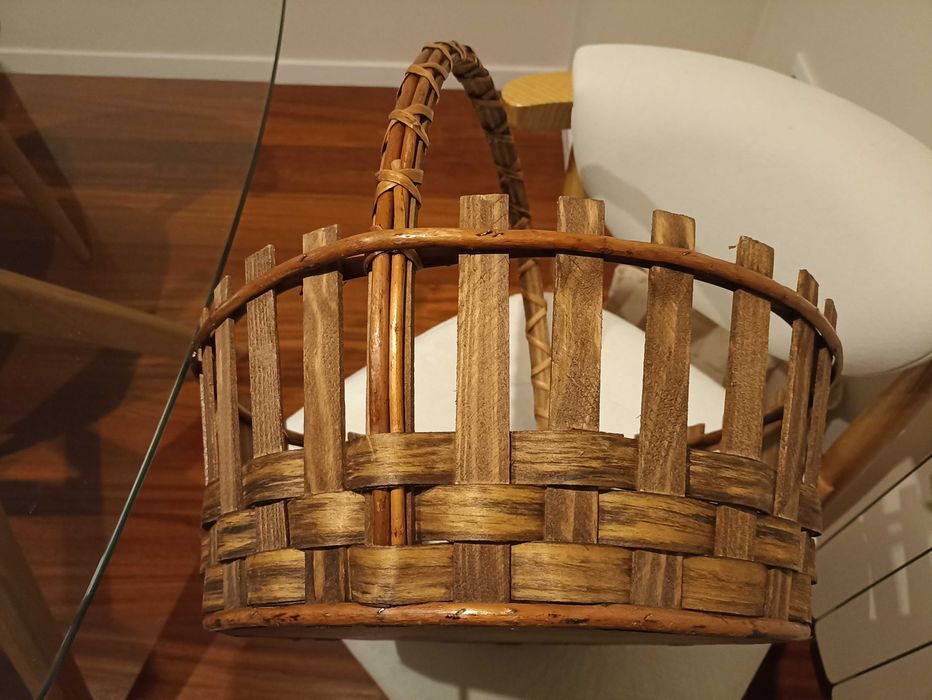 cesto de vime para cabazes, agora só 10 euros