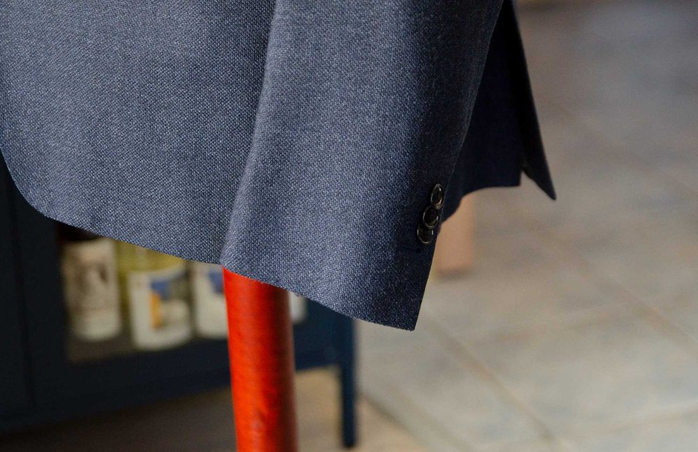 Marynarka szyta MTM, r50 (50L), 100% wełna, Gallery Tailors