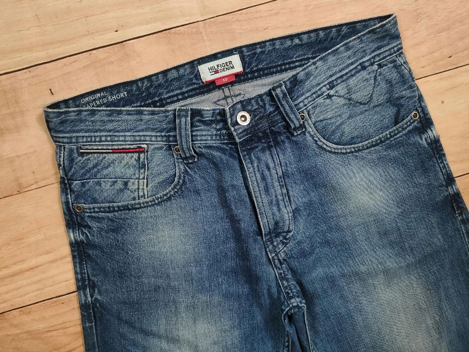 HILFIGER DENIM Tapered Short Ronnie Spodenki Jeans Męskie r. 30