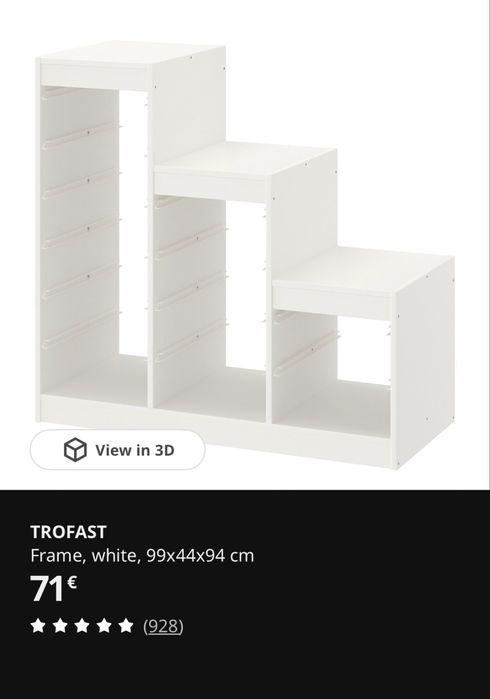Trofast comoda Ikea - inclui as caixas para arrumacao