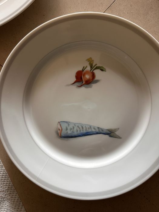 6 pratos peixe/merisco/legumes vista alegre